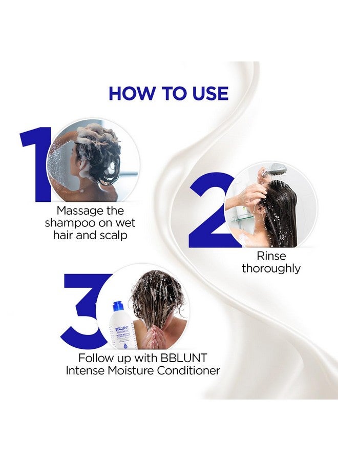 BBLUNT Intense Moisture Shampoo With Jojoba And Vitamin E For Dry & Frizzy Hair - 650 Ml - Image 4