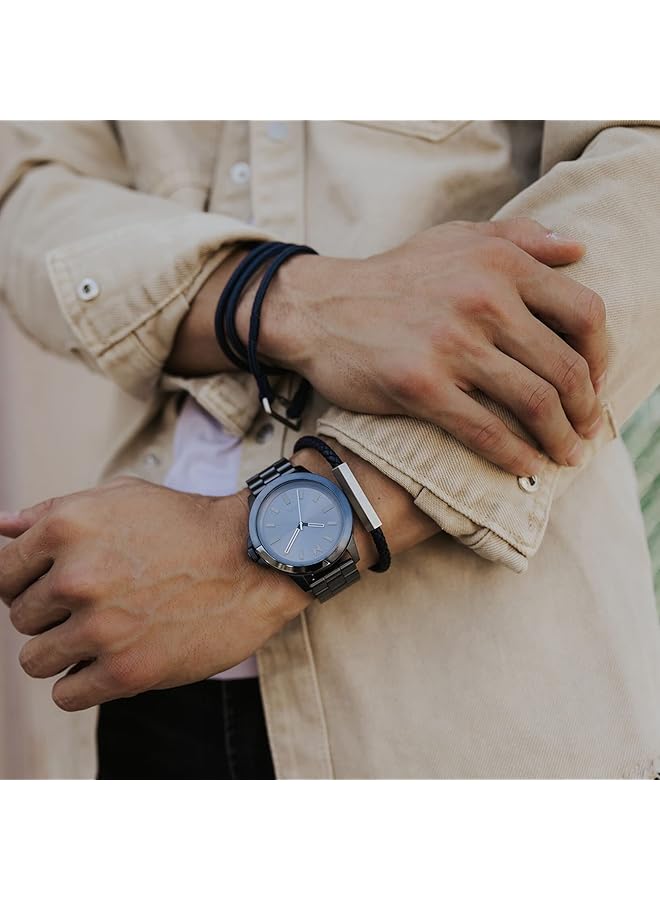 ام في ام تي سوار جلدي مضفر للرجال 28200080 - Image 4