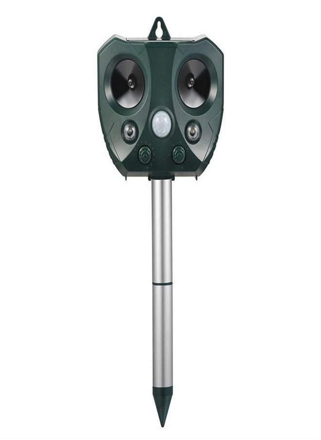 Generic - Ultrasonic Animal Repellent Solar Powered Pest Repeller with Flashing Light Waterproof Pest Repeller with Motion Sensor for Repelling Squirrels Birds Mice Cat Dog - Image 1
