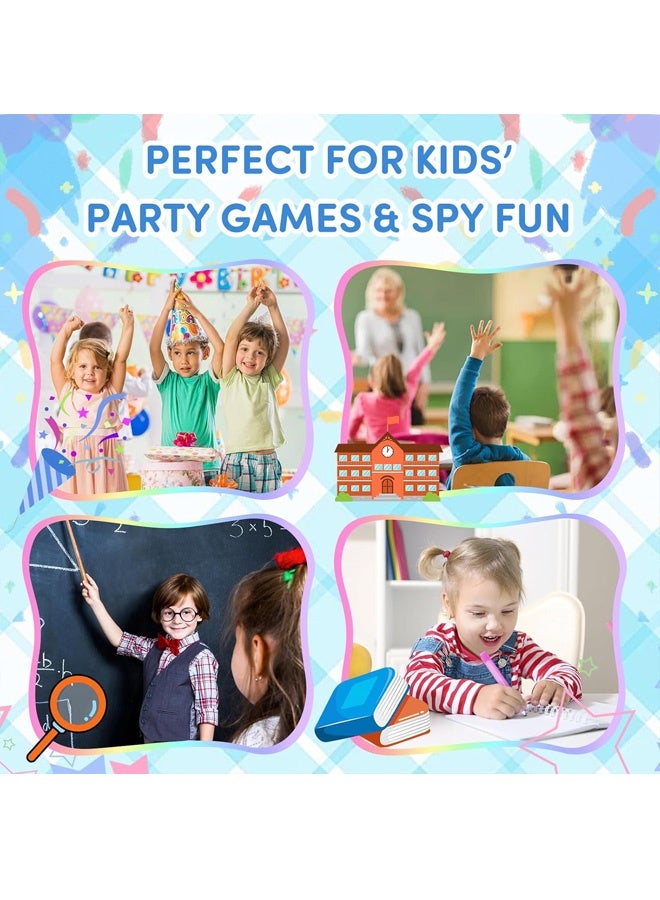 Invisible Ink Pens with UV Light, 8 PCS Magic Spy Pens for Kids with Built-in UV Light, Secret Message Writing Party Favors for Birthday Easter Halloween Christmas, Goodie Bag Stuffers Toys - Image 5