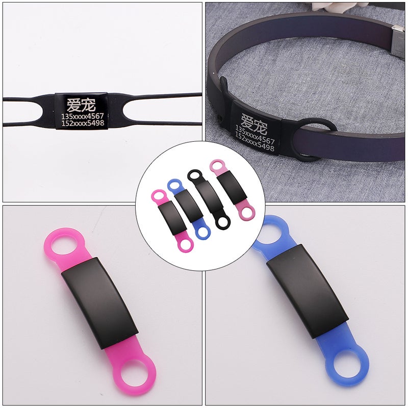 4PCS Stylish Pet Identity Anti-lost Cat Dog Identity Simple Pet Name - Image 5