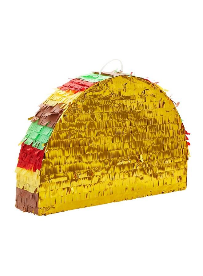 Small Taco Pinata For Cinco De Mayo, Mexican Birthday Party Decorations (17 X 10 In)