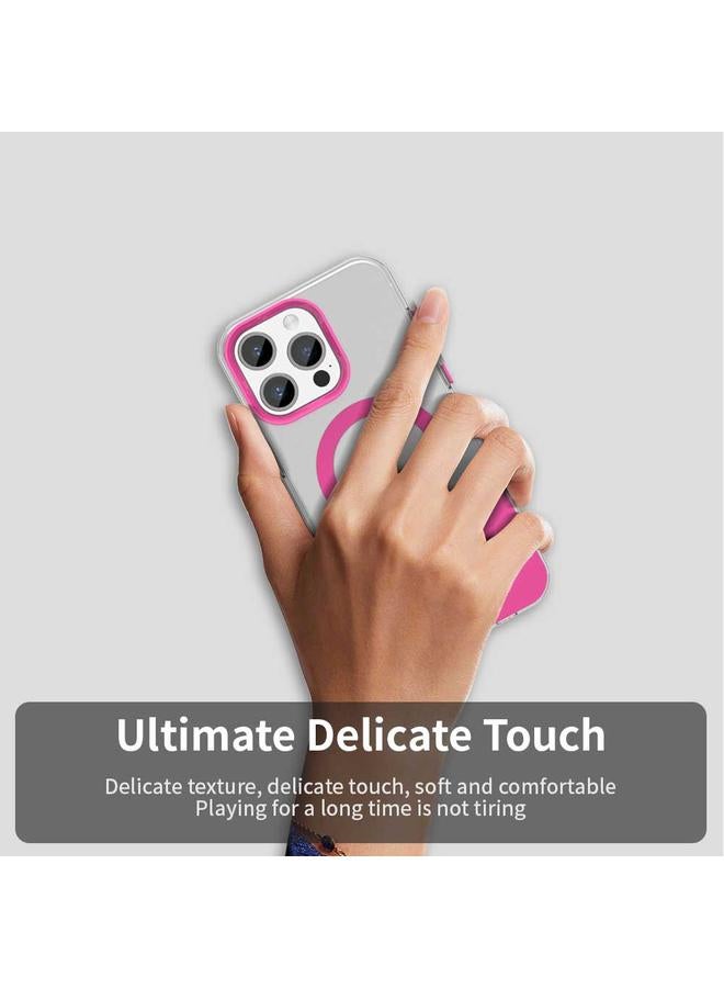 S-TOP Case For iPhone 15 Pro Color Blocking Series MagSafe Magnetic PC Hybrid TPU Phone Case - Image 3