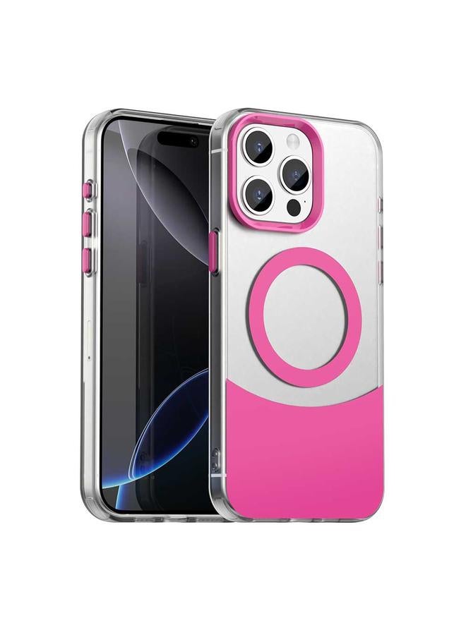 S-TOP Case For iPhone 15 Pro Color Blocking Series MagSafe Magnetic PC Hybrid TPU Phone Case - Image 1