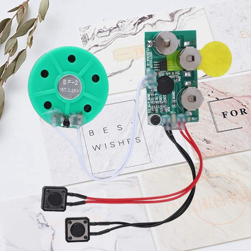 Fockety Greeting Card Chip 4 Minutes DIY Recordable Greeting Card Voice Sound Audio Chip Module for DIY HomeMade Greeting Cards/Gift Boxes/Invitations - Image 2