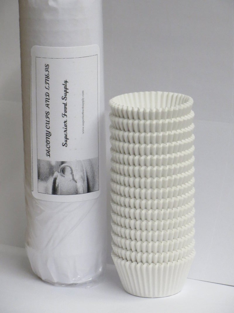 Decony Mini Paper Cupcake Liners 1000 pc MADE IN USA Fluted Cupcake Holder Cups for Baking Muffins FoodGrade Odorless NonStick QuickRelease  Fits Mini Pans 1 12 x 1 