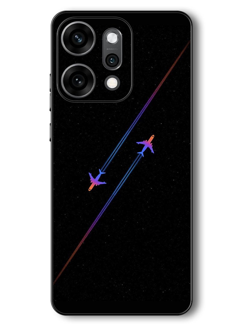 Theodor Case Compatible with Oppo Reno 14 Pro 6.83 Inch Protection Shockproof Bumper Cover Airplanes - Image 1