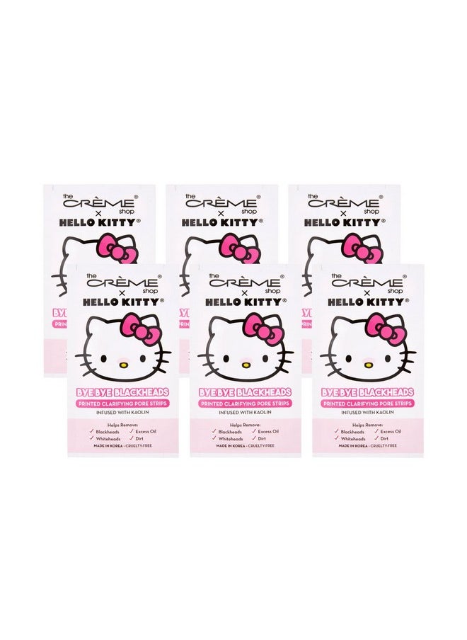 The Crème Shop He Crème Shop Hello Kitty Bye Bye Blackheads Nose Pore Strips (Set Of 6)  - Image 1