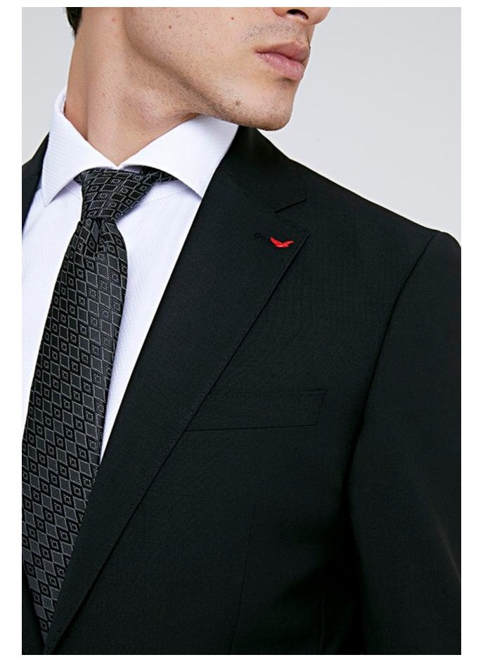 D'S DAMAT بدلة كلاسيكية سوداء من دس دامات - 86% صوف  - Image 2