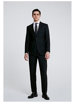 D'S DAMAT بدلة كلاسيكية سوداء من دس دامات - 86% صوف  - Image 3