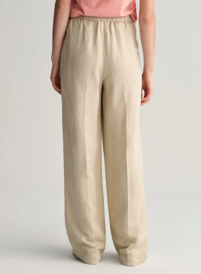 GANT Gant Relaxed Fit Linen Blend Pull-On Pants