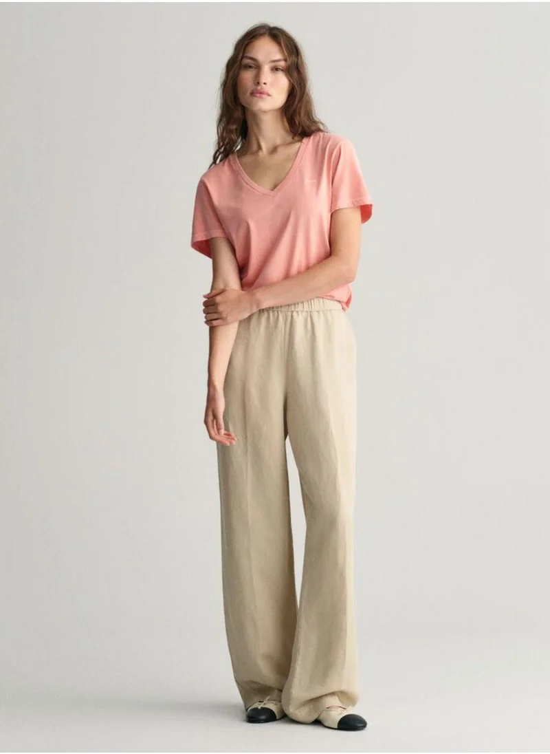 غانت Gant Relaxed Fit Linen Blend Pull-On Pants