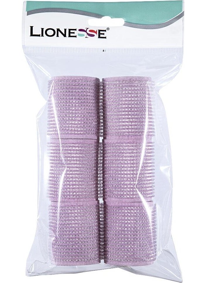 Lionesse Curler 1113 Pink with Sponge 6-Pack 3 Pieces  - Image 2