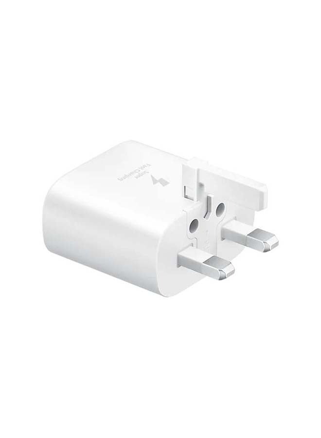 Travel Adapter 25W PD With USB-C To USB-C Cable White  - Image 3
