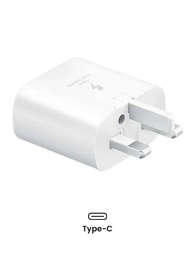 Travel Adapter 25W PD With USB-C To USB-C Cable White  - Image 2