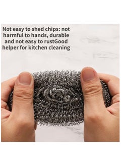 Just Quality 9pcsDishwashing Wire Ball Stainless Steel Scrubber Metal For Pot, Dish, Stove, Sink, Bathroom, Cleaning Supplies  - Image 5