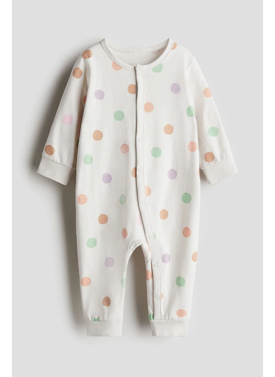 اتش اند ام Printed Cotton Sleepsuit