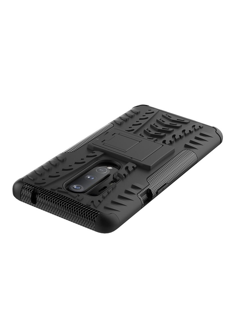 عام غطاء الهاتف OnePlus 8 Pro، غطاء سيليكون مع وسادة تبطين وحامل ، نمط الإطار لهاتف OnePlus 8 Pro. - Image 4