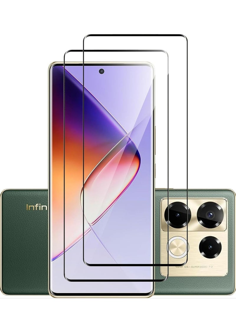 Fankalo - [عبوتان] واقي شاشة لهاتف Infinix Note 40 Pro/Infinix Note 40 Pro+ 5G مصنوع من زجاج عالي النفاذية ومقاوم للخدش - Image 1