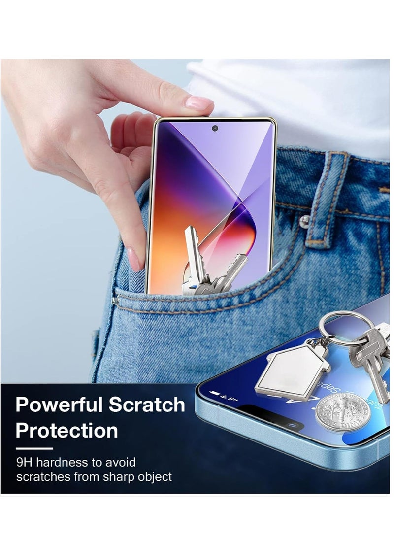 Fankalo - [عبوتان] واقي شاشة لهاتف Infinix Note 40 Pro/Infinix Note 40 Pro+ 5G مصنوع من زجاج عالي النفاذية ومقاوم للخدش - Image 1