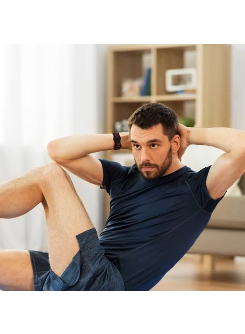 X-level 4 Pack for Apple Watch Band 49mm/45mm/44mm/42mm Silicone Sport Wristband Compatible with iWatch Series 8/Ultra/7/SE/6/5/4/3/2/8, Blue White/White Black/BlackRed/Black - Image 5