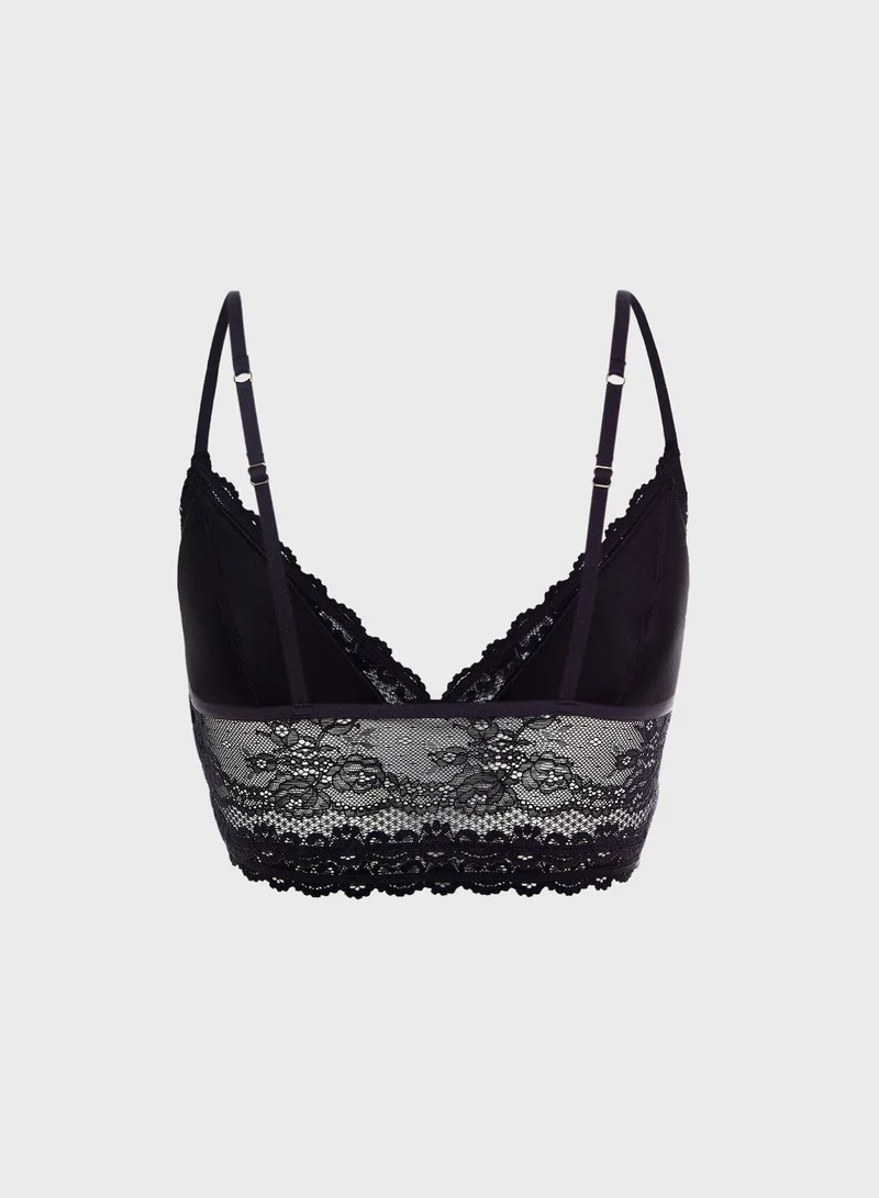 TOPSHOP Lace T-Shirt Bralette