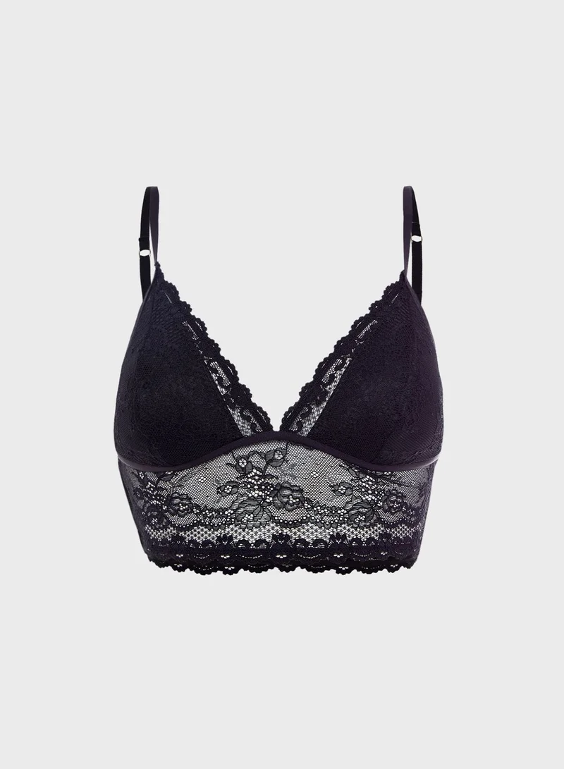 TOPSHOP Lace T-Shirt Bralette