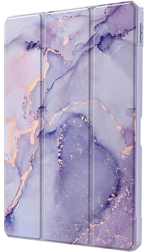 ProElite Case Cover for OnePlus Pad Lite 11 inch Case, Smart Flip Case Cover for OnePlus Pad Lite 11 inch Case Translucent Back with Stylus Pen [Auto Sleep Wake Feature], Marble Purple - Image 4