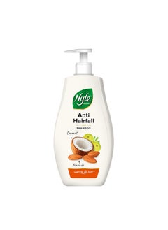 Nyle Naturals Anti-Hairfall Shampoo | For Hairfall Control | With Coconut Milk, Badam And Amla |Gentle & Soft Shampoo For Men & Women |800Ml  - Image 1