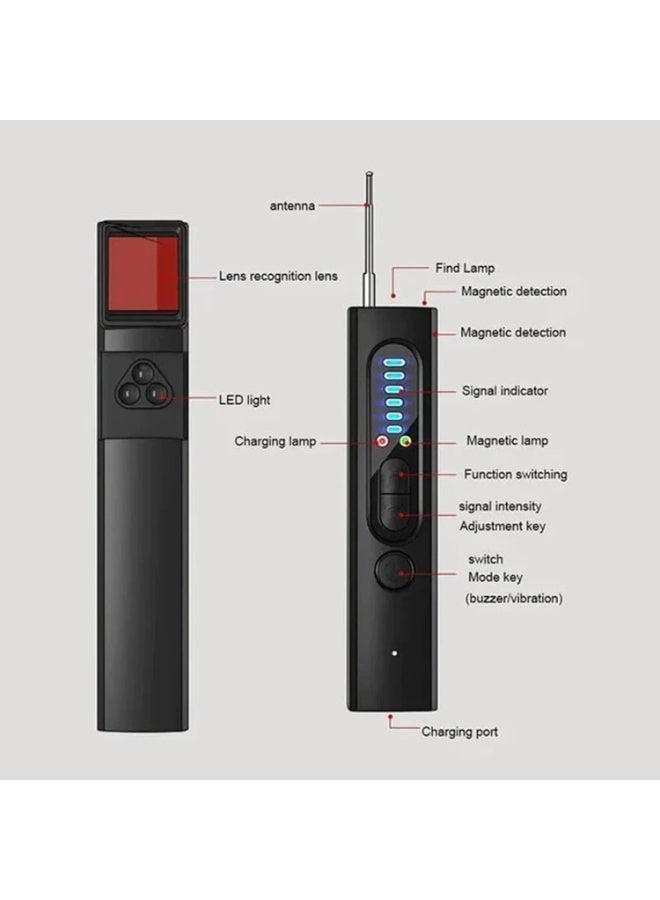 SUKILO 4-in-1 Mini Detector for Privacy Protection – RF Signal, Magnetic Field, Optical Lens & Flashlight Detection, Rechargeable, Portable Anti-Signal Device for Travel, Hotel, Office, Home Use  - Image 5