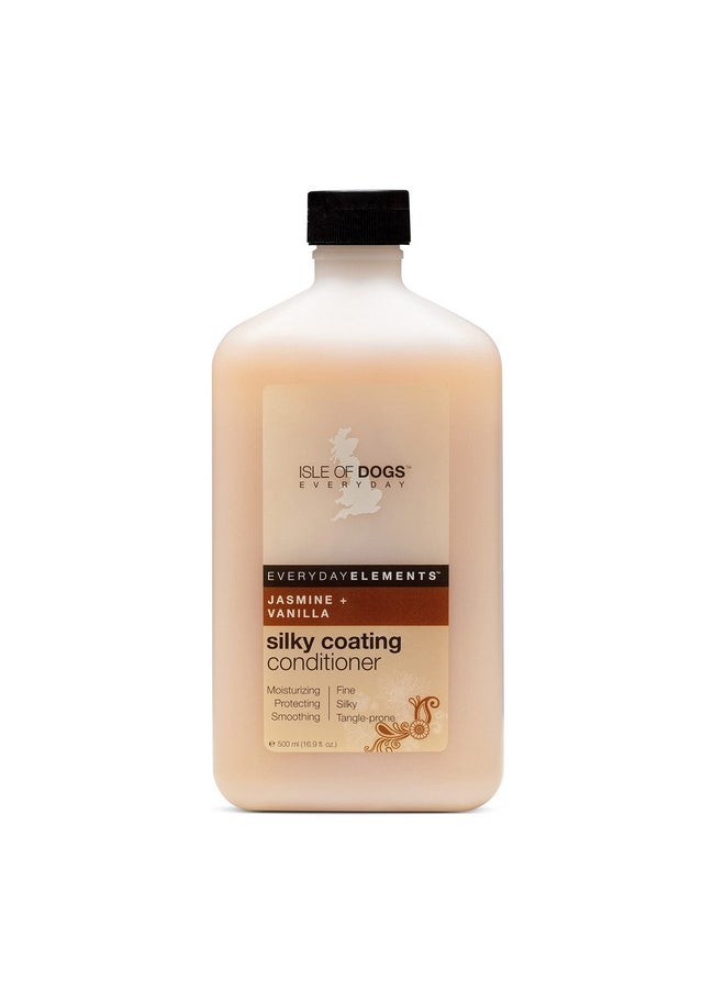 ايسل اوف دوجز - بلسم Everyday Elements Silky Coating للكلاب - الياسمين والفانيليا - بلسم مرطب للحيوانات الأليفة بعصير أوراق الصبار للحصول على فراء أكثر نعومة ولمعانًا - 16.9 أونصة (711-16 أونصة)  - Image 1
