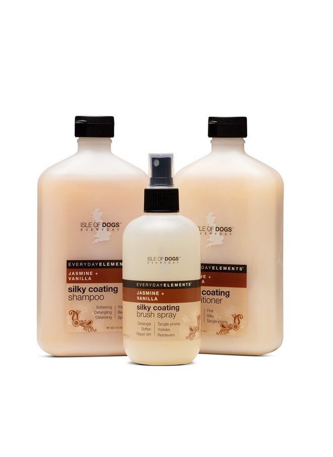 ايسل اوف دوجز - بلسم Everyday Elements Silky Coating للكلاب - الياسمين والفانيليا - بلسم مرطب للحيوانات الأليفة بعصير أوراق الصبار للحصول على فراء أكثر نعومة ولمعانًا - 16.9 أونصة (711-16 أونصة)  - Image 2