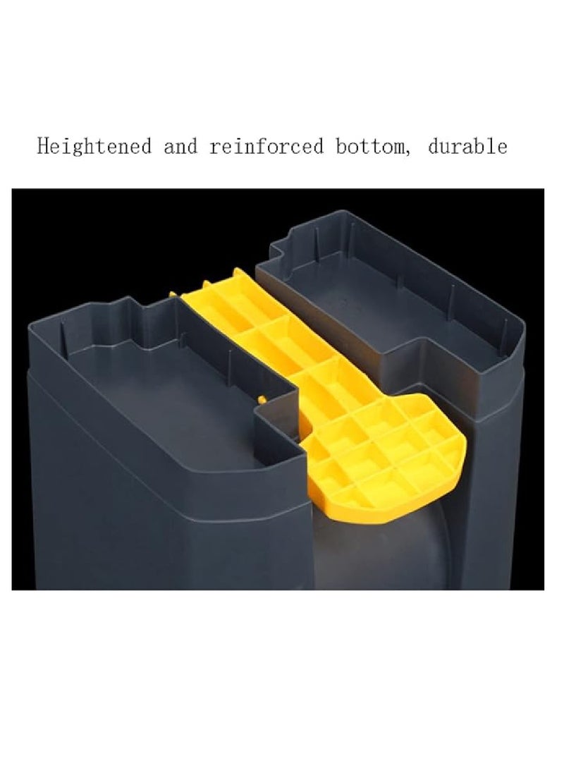 Yuwell Plastic Garbage Bin 50 Litre With Pedal Heavy Duty Kitchen DustBin Outdoor Recycle Trash Can Large Industrial Waste Bin Trash Bin  - Image 3