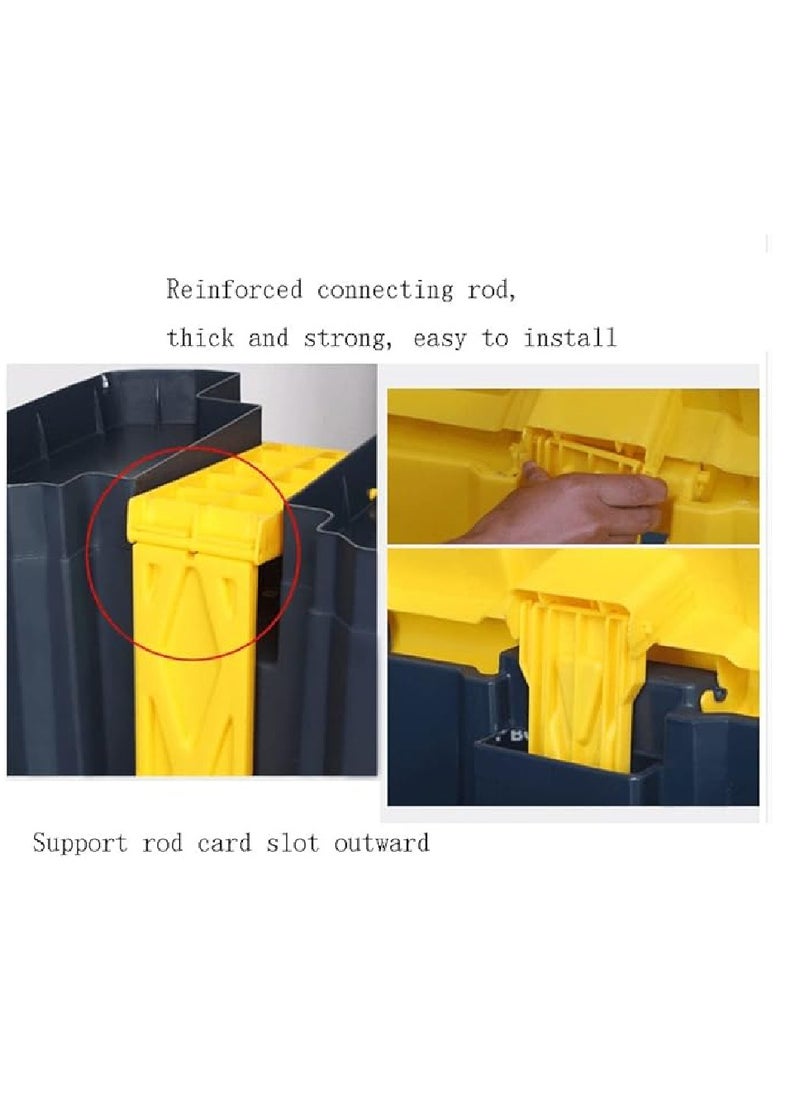 Yuwell Plastic Garbage Bin 50 Litre With Pedal Heavy Duty Kitchen DustBin Outdoor Recycle Trash Can Large Industrial Waste Bin Trash Bin  - Image 5