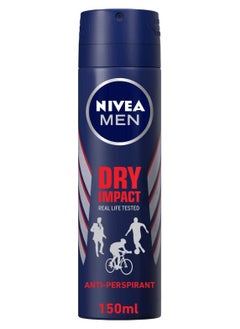 NIVEA MEN Nivea Men Dry Impact Antiperspirant For Men Spray 150ml  - Image 1