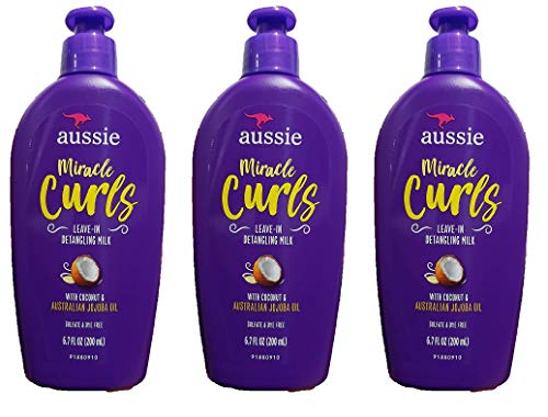 Aussie Miracle Curls Leave-In Detangler Milk 6.7 Ounce (200ml) (3 Pack) - Image 2