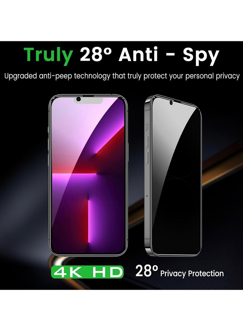 2 in 1 For IPhone13 privacy screen protector& Camera Protection - High transparency full coverage security protector  - Image 3