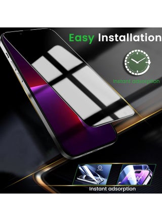 2 in 1 For IPhone 13 privacy screen protector& Camera Protection - High transparency full coverage security protector - view 5