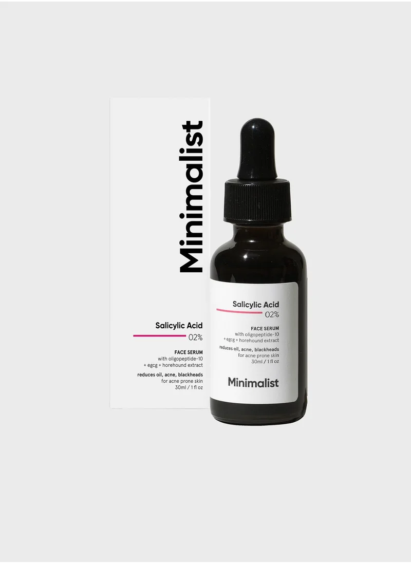 Minimalist Skincare Salicylic Acid 2% Face Serum