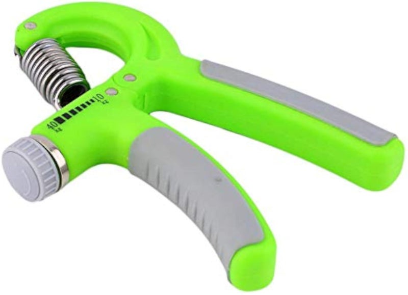 one year warranty_Hand Grip Gripper Strength Training Forearm Muscle Wrist Exerciser Developer Green-Gray