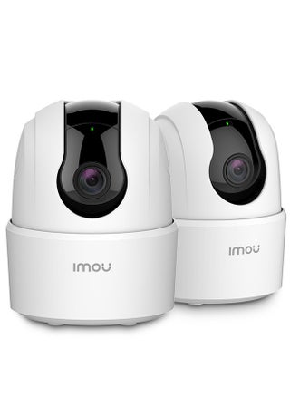 Pack of 2 Ranger 2C 360 Degree WiFi Security Camera (White), Up to 256GB SD Card Support, 1080P Full HD, Privacy Mode, Alexa Google Assistant, Motion Detection & Human Detection, 2-Way Audio, Night Vision - pzsku/Z23A7E38E0B65062E79C1Z/45/1744367468/c9a367af-96f0-44e4-a12f-651d2e5ec26e