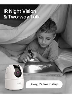 IMOU Pack of 2 Ranger 2C 360 Degree WiFi Security Camera (White), Up to 256GB SD Card Support, 1080P Full HD, Privacy Mode, Alexa Google Assistant, Motion Detection & Human Detection, 2-Way Audio, Night Vision  - Image 4