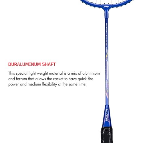 Li-Ning XP-505 PRO - (Strung Badminton Racket) Black/Gold, Set of 2 + 1 Full Cover+Attack Nylon Shuttle - Image 3
