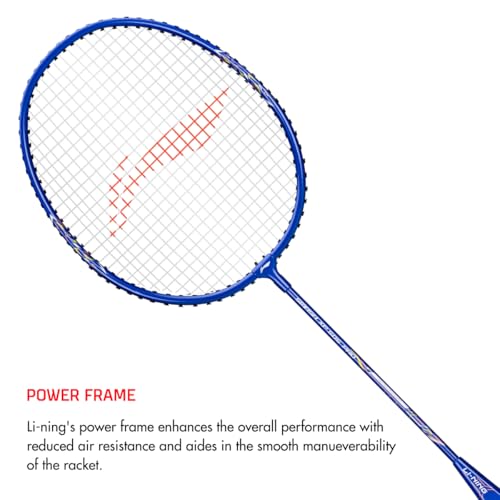 Li-Ning XP-505 PRO - (Strung Badminton Racket) Black/Gold, Set of 2 + 1 Full Cover+Attack Nylon Shuttle - Image 2