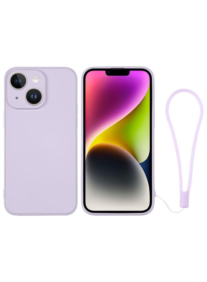 S-TOP Case For iPhone 14 Silicone Phone Case with Wrist Strap - Image 1