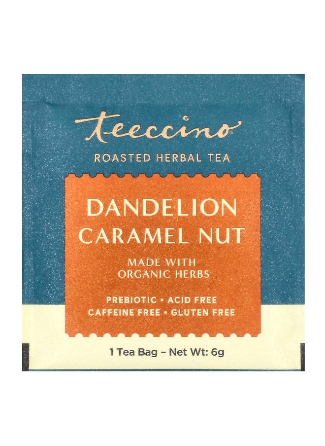 teeccino - Teeccino, Roasted Herbal Tea, Dandelion Caramel Nut, Caffeine Free, 25 Tea Bags, 5.3 oz (150 g) - Image 1