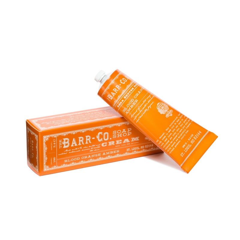 BARRCO Soap Shop Hand Cream Blood Orange Amber Orange Amber Essential Oils Hand Cream for Dry Cracked Hands Shea Butter Cream 34 fl oz