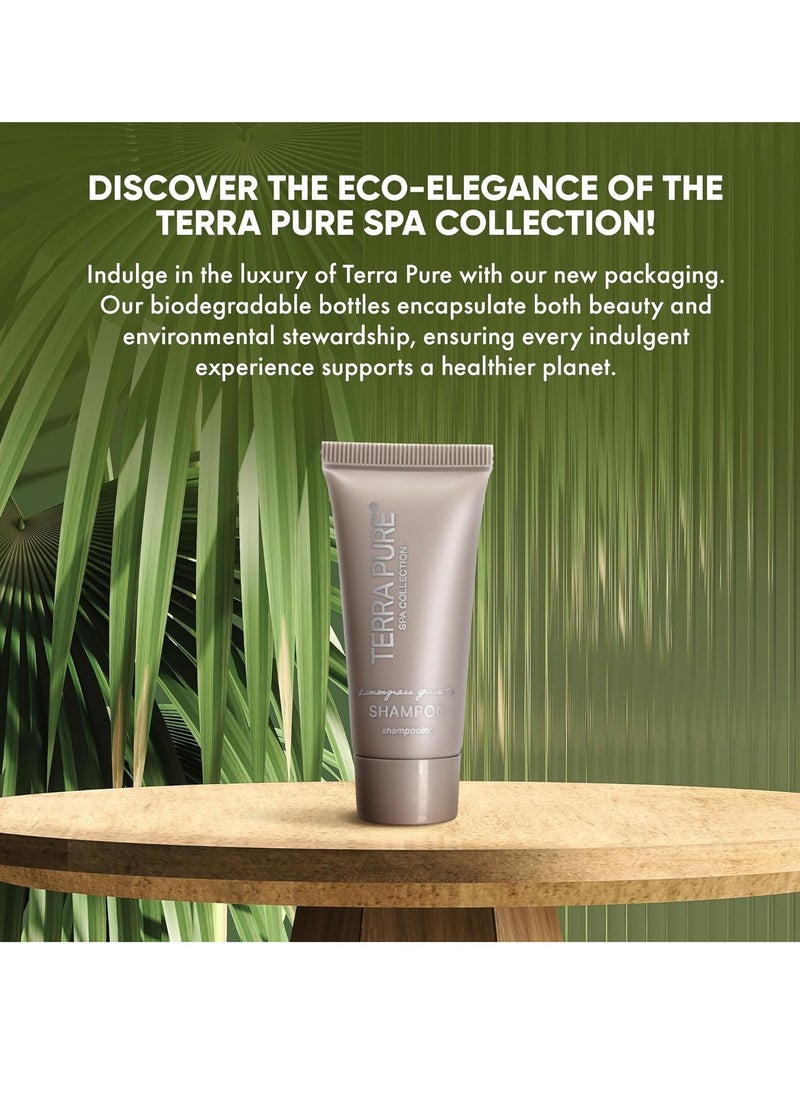 Terra Pure Terra Pure Spa Collection Bulk Set Toiletries | Amenities for Guest Hospitality, Vacation Rental Properties, AirBnBs, Gyms, Airport Motel|Luxury Travel-Size Hotel Shampoo 0.85 oz Tubes (Case of 20)  - Image 2