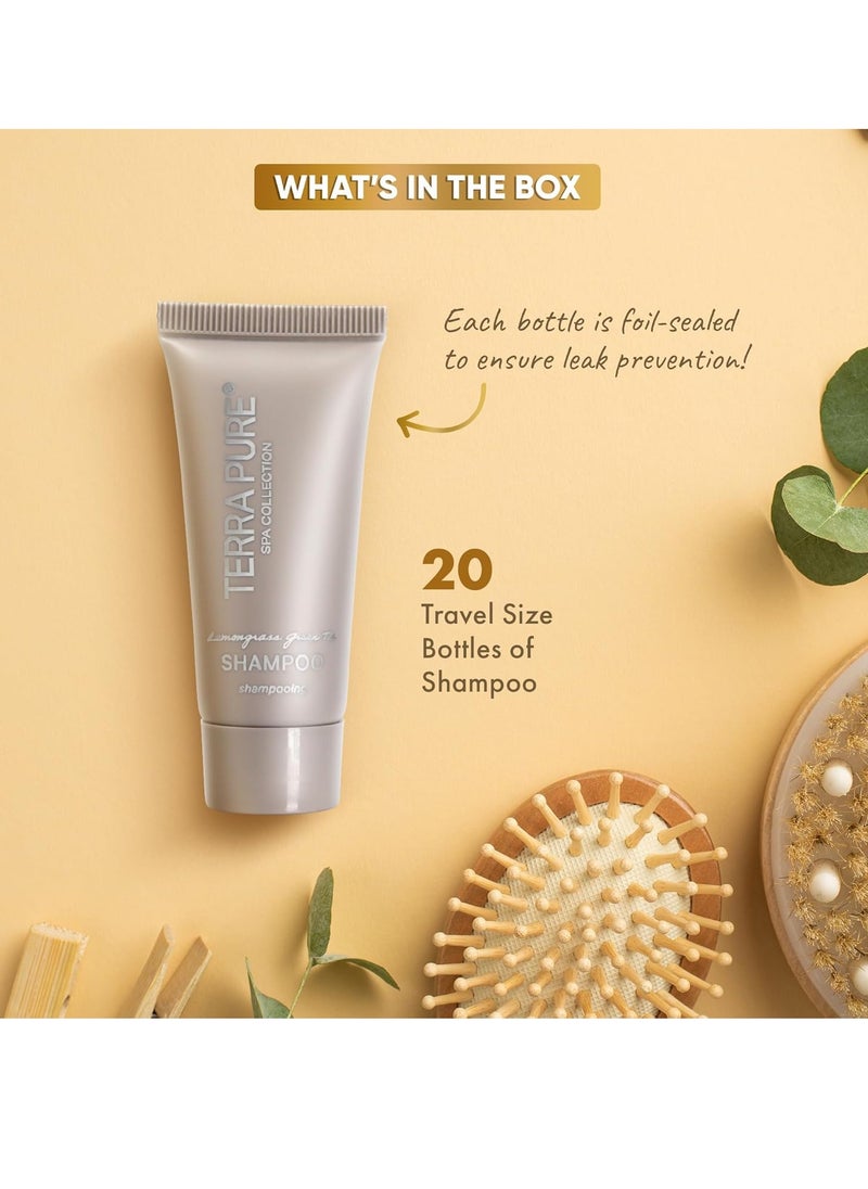 Terra Pure Terra Pure Spa Collection Bulk Set Toiletries | Amenities for Guest Hospitality, Vacation Rental Properties, AirBnBs, Gyms, Airport Motel|Luxury Travel-Size Hotel Shampoo 0.85 oz Tubes (Case of 20)  - Image 3
