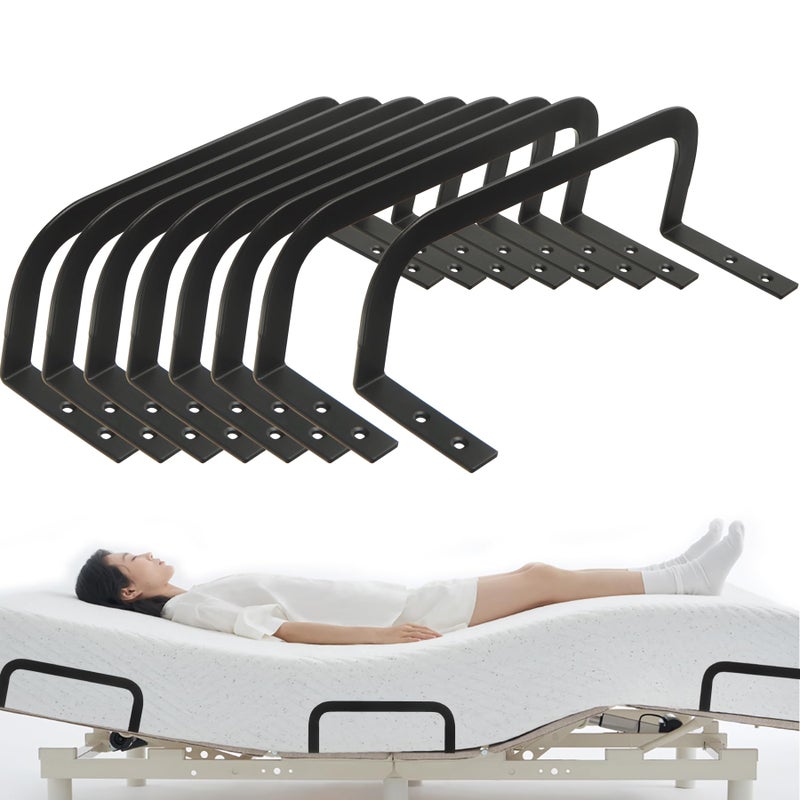 KOXHERO Mattress Retainer Bar Bracket Holder(H3.5) 8Pcs Keeping Mattress from Sliding for Foot of Platform Beds Adjustable Beds Rv Mattress  Mattress Slide Stopper Mattress Gripper - Image 1